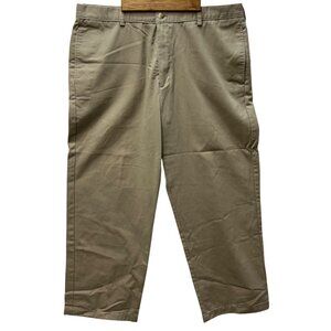 Izod Mens Khaki Classic Chino Pants Straight Leg 38x30 see Measurement
